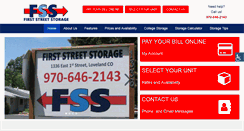 Desktop Screenshot of firstststorage.com